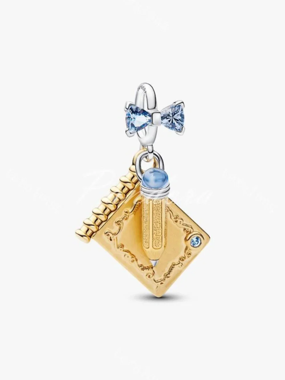 Pandora Bridgerton Dance Card & Pencil Dangle Charm